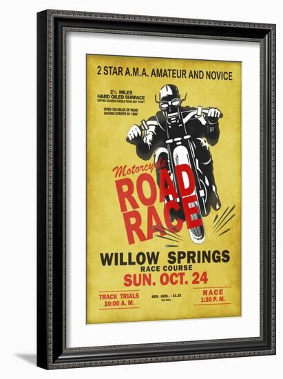 Willow Springs Road Race-Mark Rogan-Framed Art Print