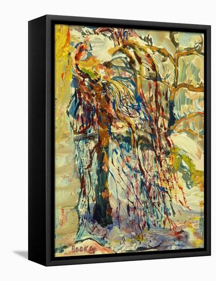 Willow tree in the snow-Brenda Brin Booker-Framed Premier Image Canvas