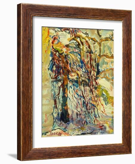 Willow tree in the snow-Brenda Brin Booker-Framed Giclee Print