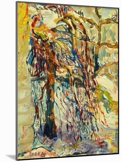 Willow tree in the snow-Brenda Brin Booker-Mounted Giclee Print