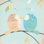 Three Little Birdies-Willow-Stretched Canvas