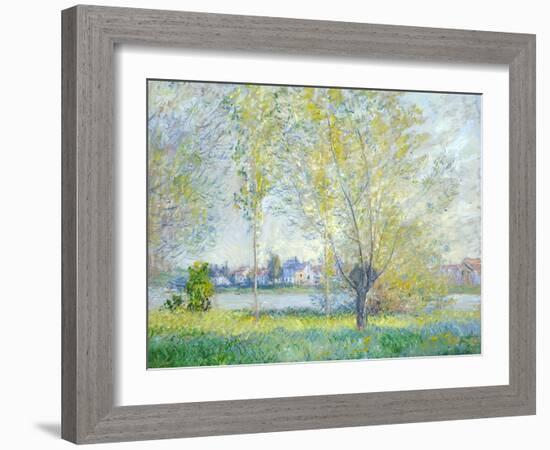 Willows at Vetheuil, 1880-Claude Monet-Framed Giclee Print