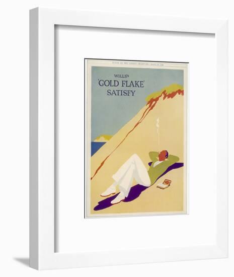 Wills's Gold Flake Satisfy-null-Framed Photographic Print