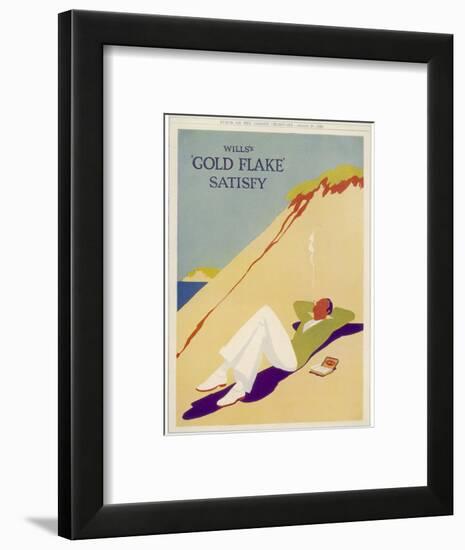 Wills's Gold Flake Satisfy-null-Framed Photographic Print