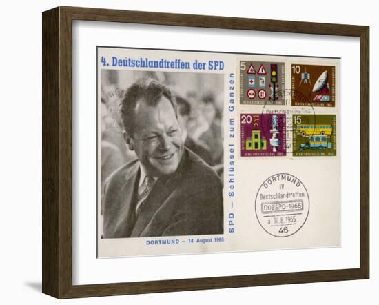 Willy Brandt 1965-null-Framed Photographic Print