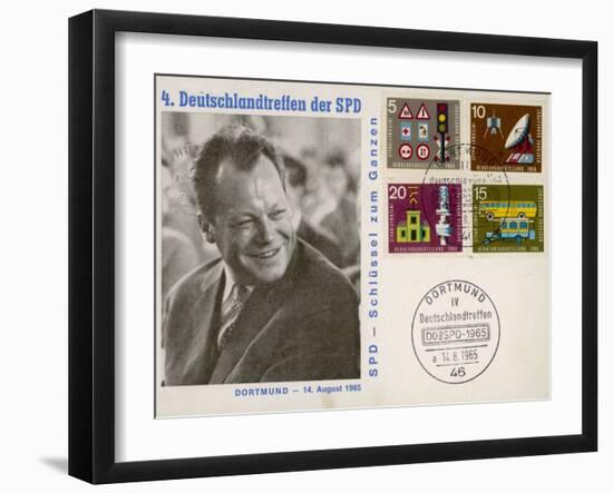 Willy Brandt 1965-null-Framed Photographic Print