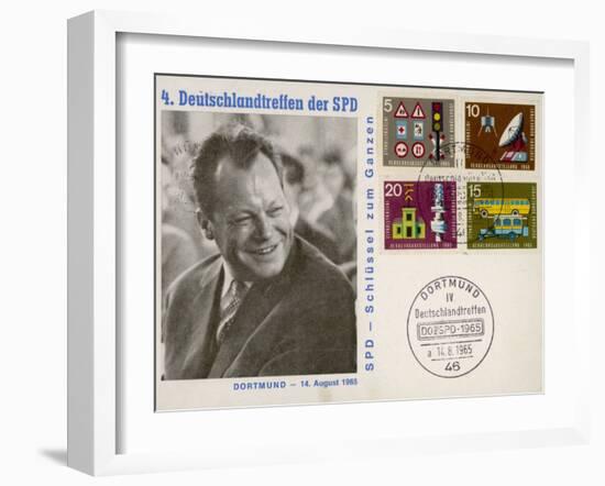 Willy Brandt 1965-null-Framed Photographic Print