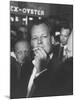 Willy Brandt Arriving for Foreign Ministers Conference-James Burke-Mounted Premium Photographic Print