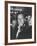 Willy Brandt Arriving for Foreign Ministers Conference-James Burke-Framed Premium Photographic Print