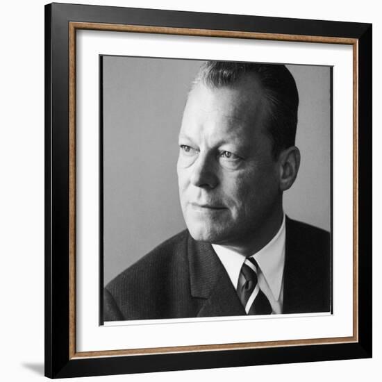 Willy Brandt Serious-null-Framed Photographic Print