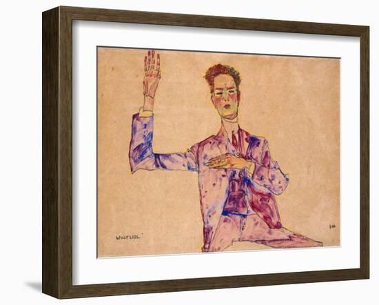 Willy Lidl, 1910-Egon Schiele-Framed Giclee Print