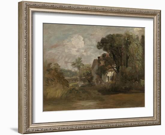Willy Lott's House, C.1812-13 (Oil on Canvas)-John Constable-Framed Giclee Print