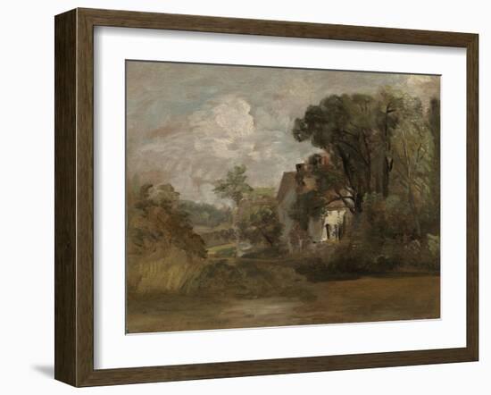 Willy Lott's House, C.1812-13 (Oil on Canvas)-John Constable-Framed Giclee Print