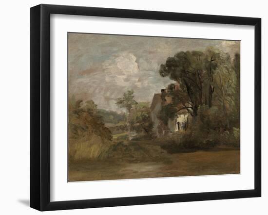 Willy Lott's House, C.1812-13 (Oil on Canvas)-John Constable-Framed Giclee Print