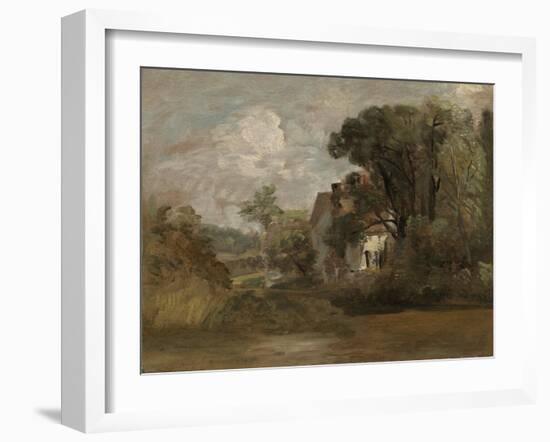 Willy Lott's House, C.1812-13 (Oil on Canvas)-John Constable-Framed Giclee Print