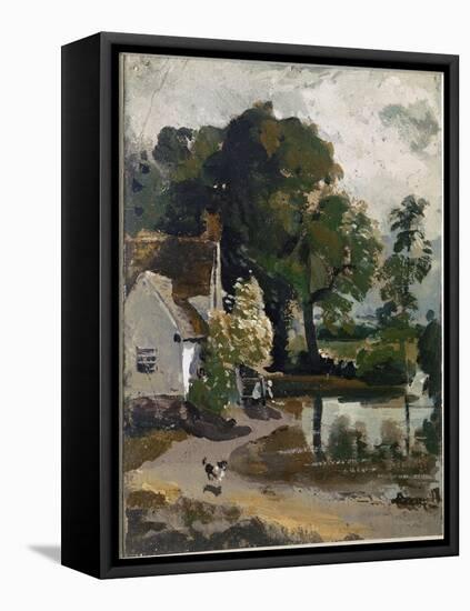 Willy Lott's House, near Flatford Mill (Oil on Canvas, 1813)-John Constable-Framed Premier Image Canvas