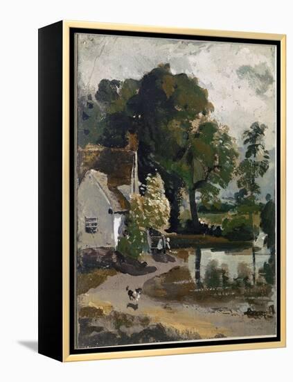 Willy Lott's House, near Flatford Mill (Oil on Canvas, 1813)-John Constable-Framed Premier Image Canvas
