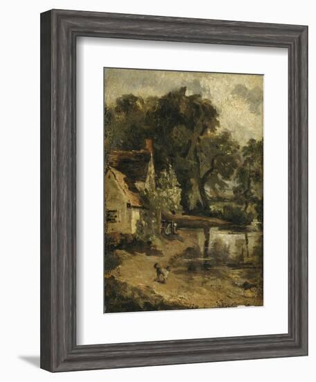 "Willy Lott's House"-John Constable-Framed Giclee Print