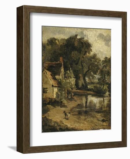 "Willy Lott's House"-John Constable-Framed Giclee Print