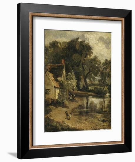 "Willy Lott's House"-John Constable-Framed Giclee Print