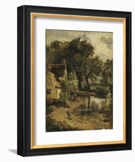 "Willy Lott's House"-John Constable-Framed Giclee Print