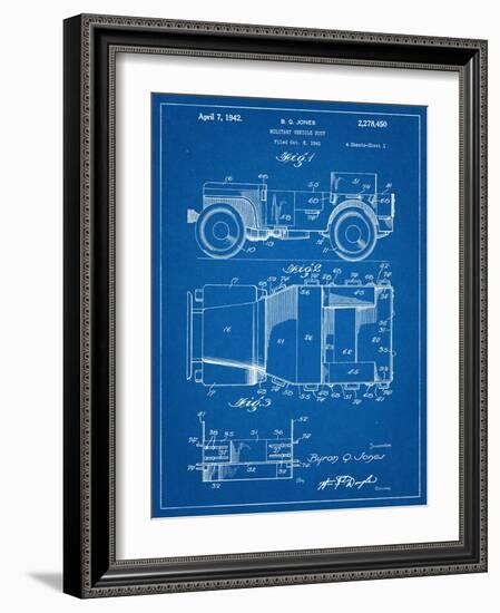 Willy's Jeep Patent-null-Framed Art Print