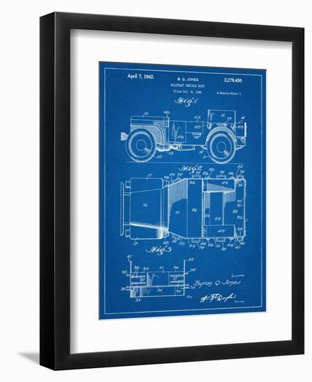 Willy's Jeep Patent-null-Framed Art Print