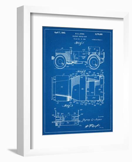 Willy's Jeep Patent-null-Framed Art Print