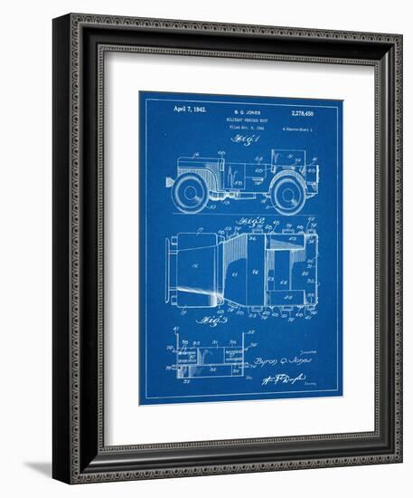 Willy's Jeep Patent-null-Framed Art Print