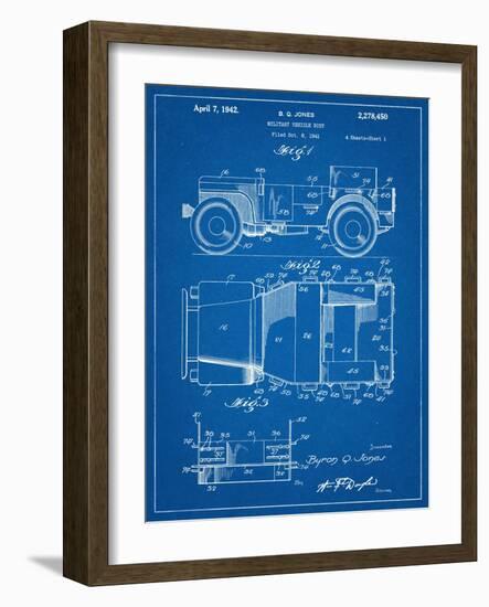 Willy's Jeep Patent-null-Framed Premium Giclee Print