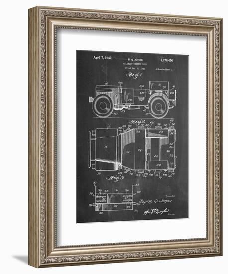 Willy's Jeep Patent-null-Framed Art Print