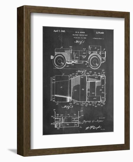 Willy's Jeep Patent-null-Framed Art Print