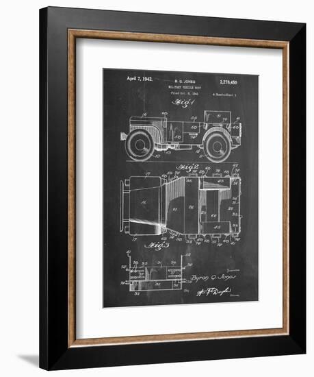 Willy's Jeep Patent-null-Framed Art Print