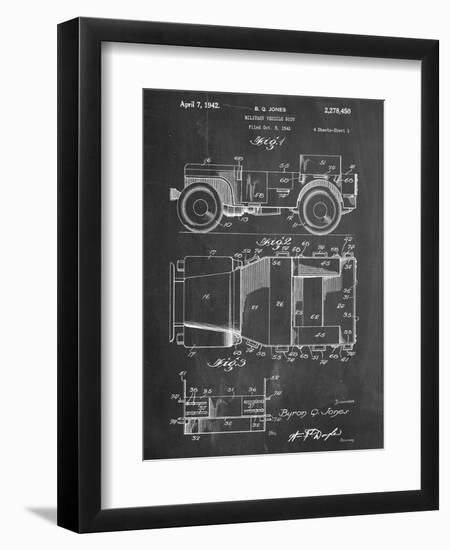 Willy's Jeep Patent-null-Framed Art Print