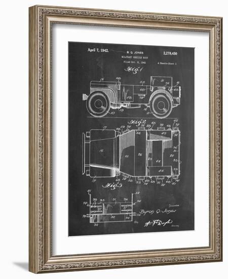 Willy's Jeep Patent-null-Framed Art Print