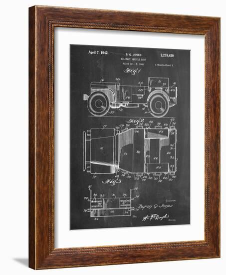 Willy's Jeep Patent-null-Framed Art Print