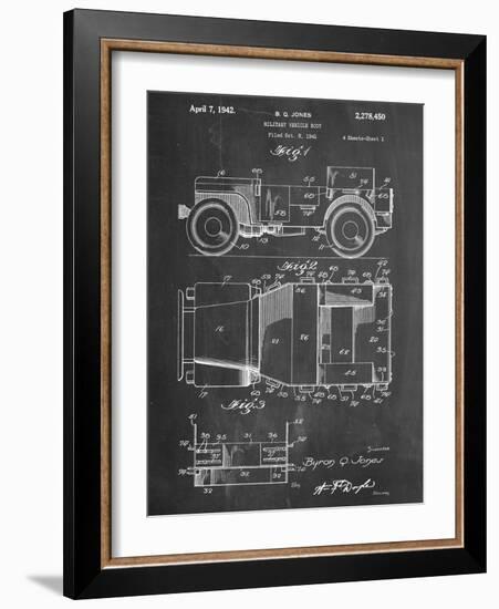 Willy's Jeep Patent-null-Framed Art Print