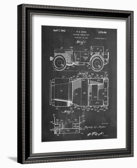 Willy's Jeep Patent-null-Framed Art Print