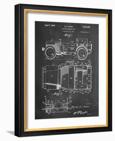 Willy's Jeep Patent-null-Framed Art Print