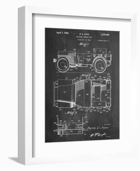 Willy's Jeep Patent-null-Framed Premium Giclee Print