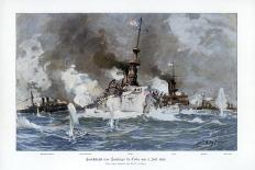 Battle of Santiago De Cuba, 3 July 1898-Willy Stower-Framed Giclee Print