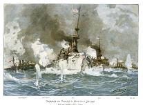 Naval Battle Santiago-Willy Stower-Art Print