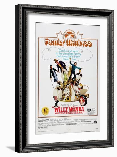 Willy Wonka and the Chocolate Factory, 1971-null-Framed Art Print