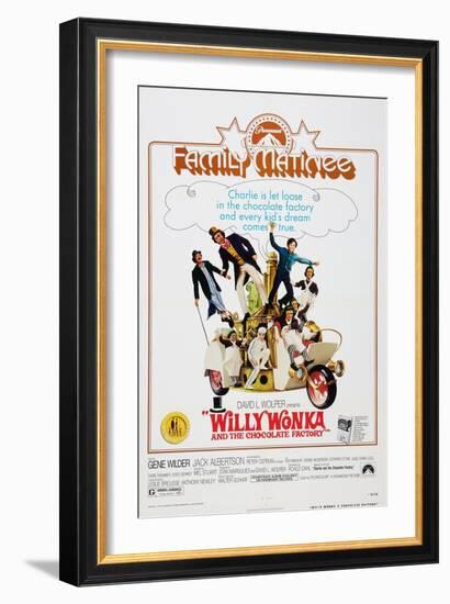 Willy Wonka and the Chocolate Factory, 1971-null-Framed Art Print