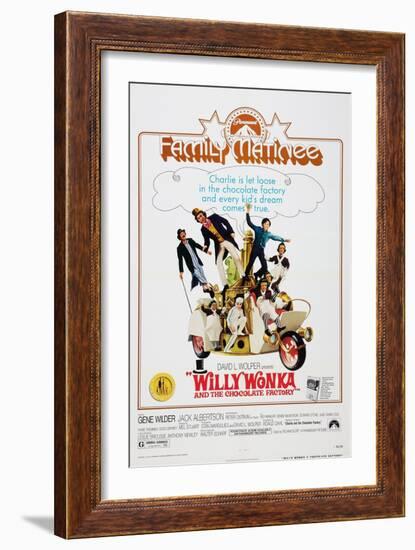 Willy Wonka and the Chocolate Factory, 1971-null-Framed Premium Giclee Print