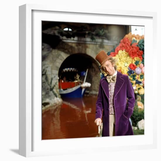 Willy Wonka And The Chocolate Factory, Gene Wilder, 1971-null-Framed Photo