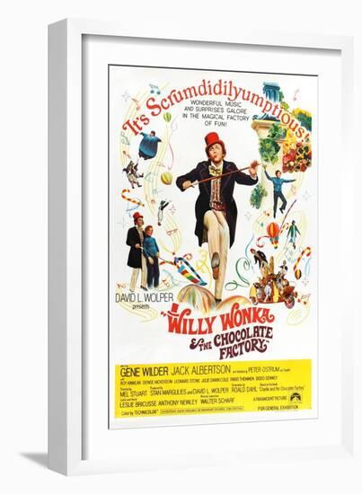 Willy Wonka and the Chocolate Factory, Gene Wilder (Center), 1971--Framed Art Print