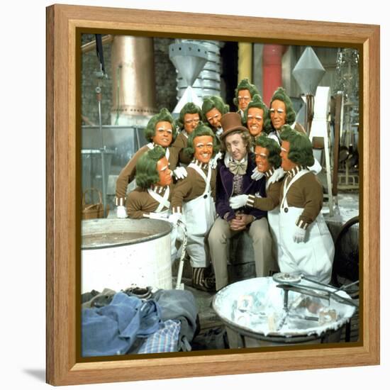 Willy Wonka And The Chocolate Factory, Gene Wilder, Oompa-Loompas, 1971-null-Framed Stretched Canvas