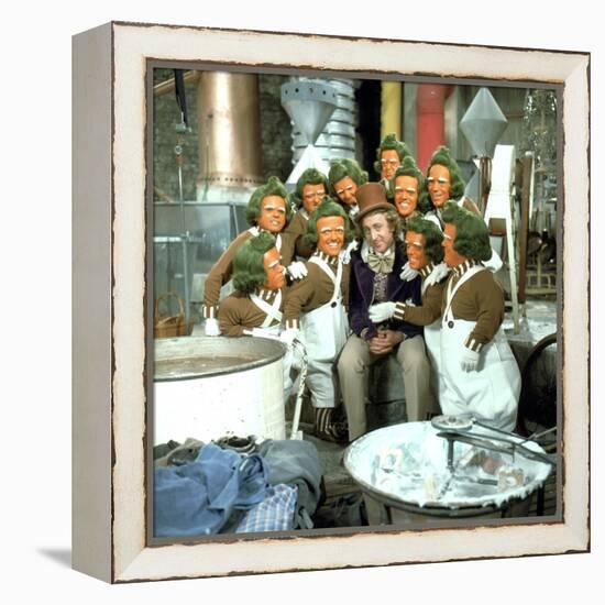 Willy Wonka And The Chocolate Factory, Gene Wilder, Oompa-Loompas, 1971-null-Framed Stretched Canvas