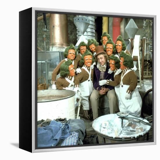 Willy Wonka And The Chocolate Factory, Gene Wilder, Oompa-Loompas, 1971-null-Framed Stretched Canvas